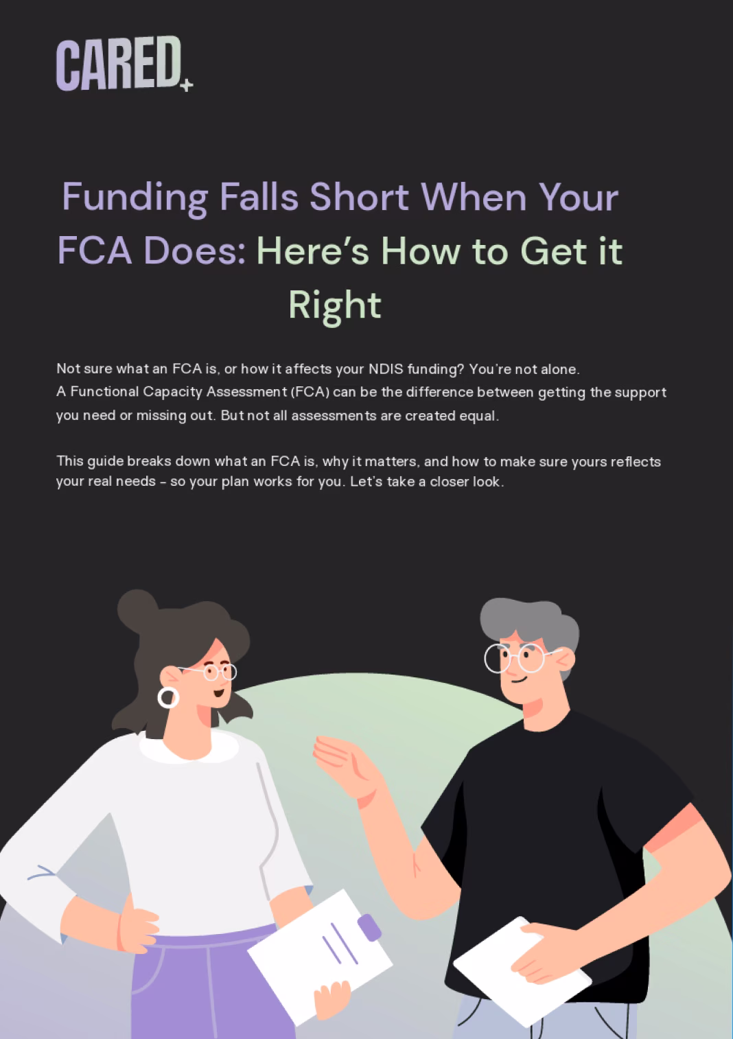 Cover of the CARED Functional Capacity Assessment guide