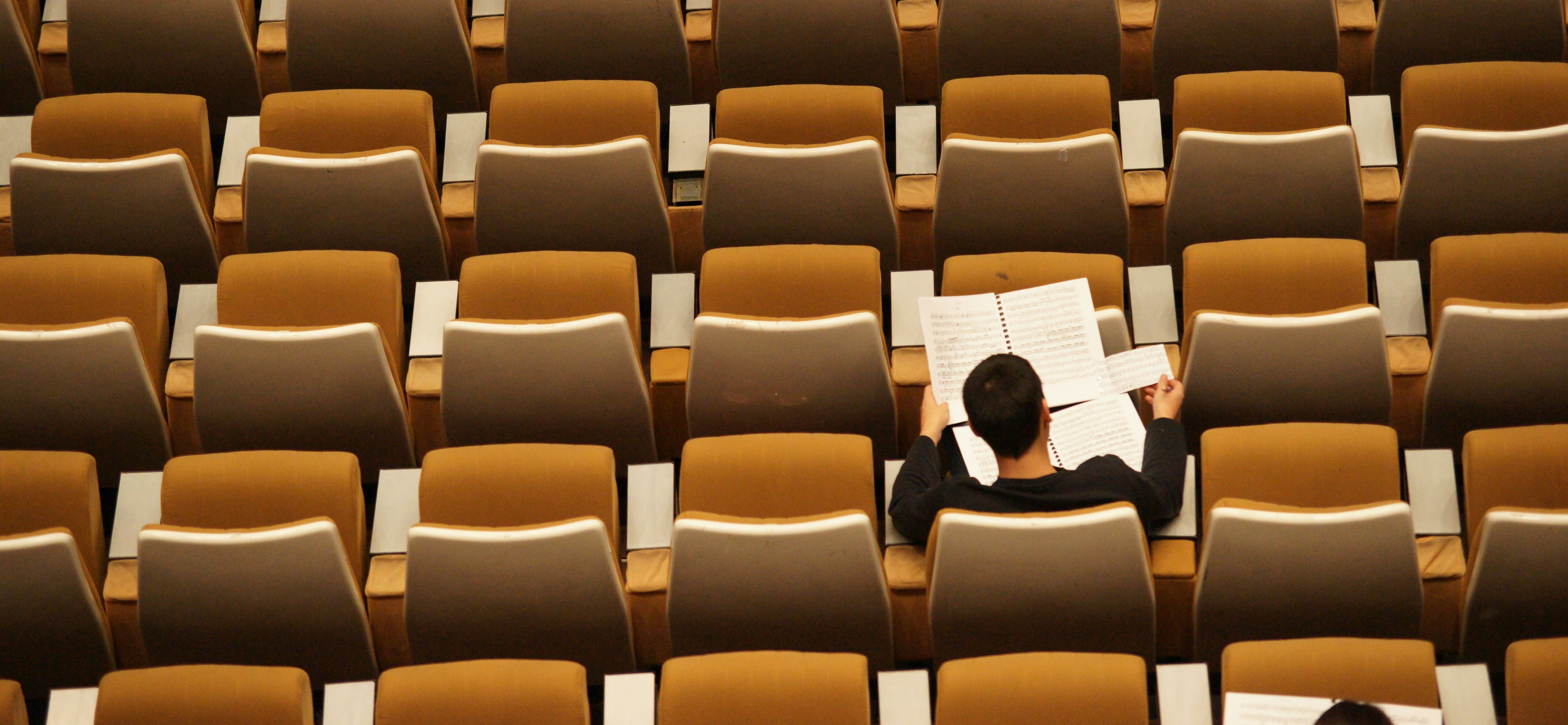 Sitting in an empty room